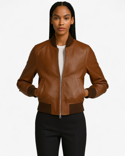 Classic Leather Bomber