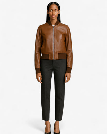 Classic Leather Bomber