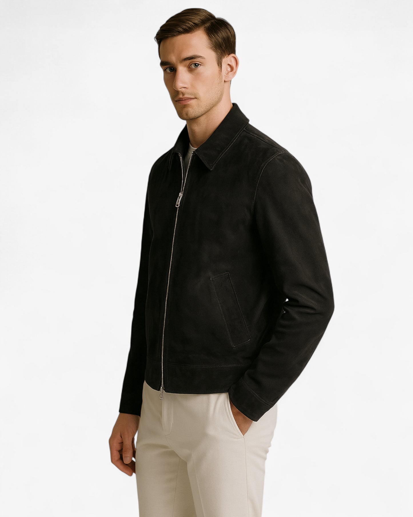 Suede Explorer Leather Jacket